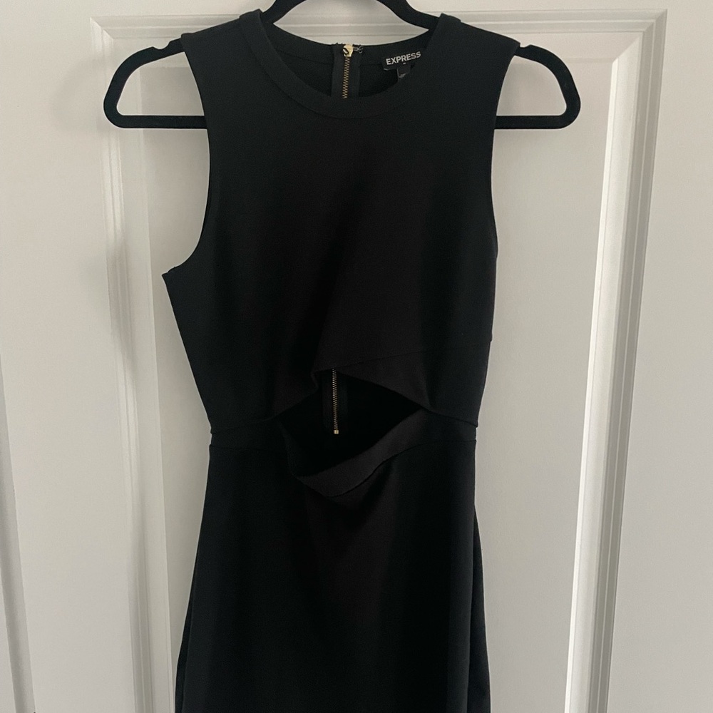 Black mini dress